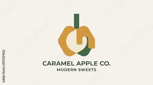 Caramel Apple Company Logo Design.