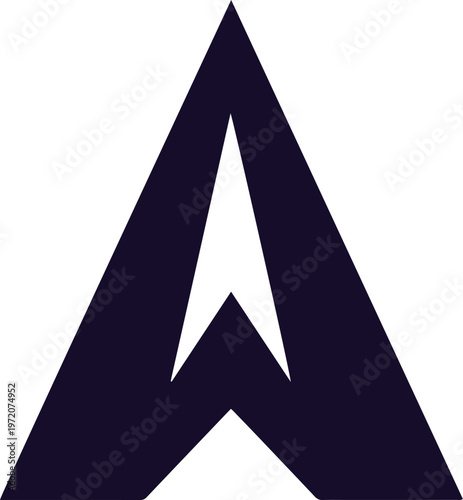 未来志向の抽象的なAロゴデザイン、革新的なテクノロジーとビジネスの成長を象徴するモダンなベクターアイコン、スタートアップや企業のブランディングに最適なシンプルで力強いシンボル