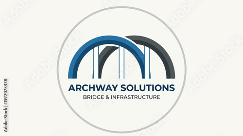 Archway Solutions Bridge Logo Design.