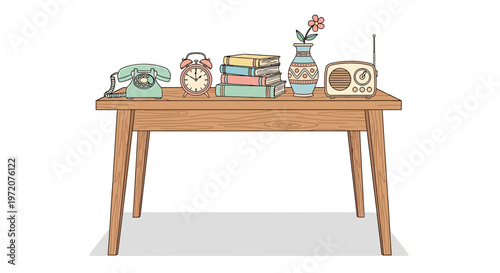 Brown wooden furniture piece interior.