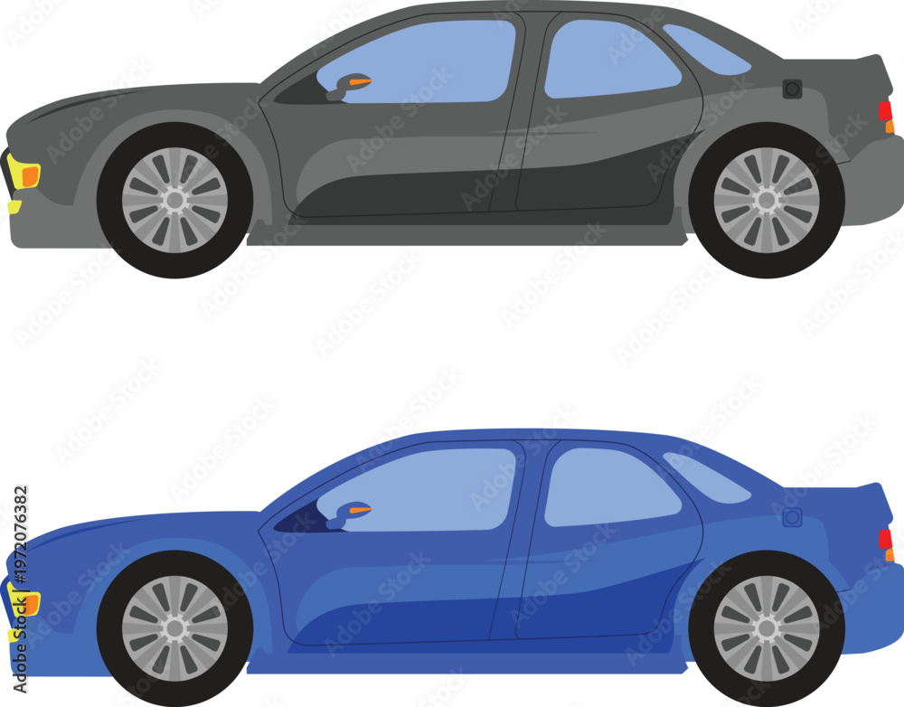 Naklejka premium Blue Car