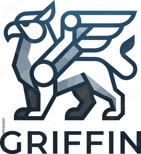 Griffin Mythical Creature Logo.