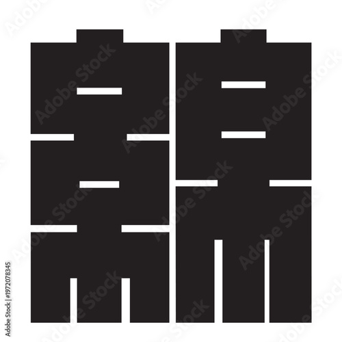 日本の伝統的な植物紋の家紋である「綿紋」のベクターデータ