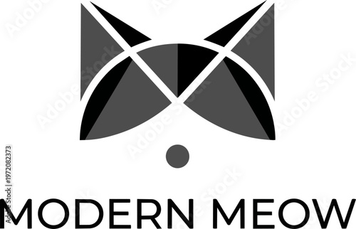 Modern Meow Logo Design.