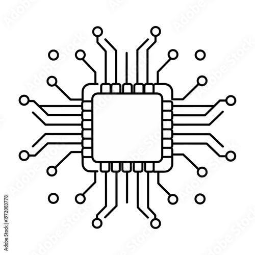 Vector design of a microprocessor with circuit connections for technology concepts
