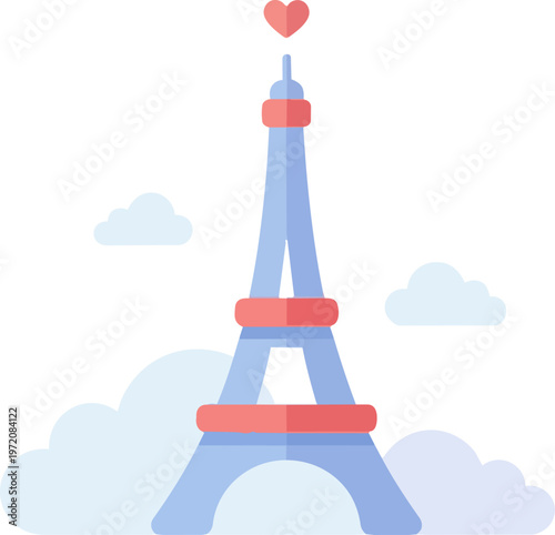 Eiffel Tower Paris France Landmark.