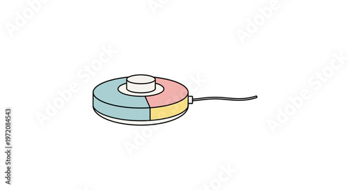 Colorful computer mouse device.