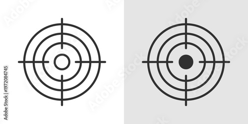 Healthy Target Icon representing goal setting and achievement in health and wellness, focusing on reaching fitness, nutrition, or lifestyle objectives.