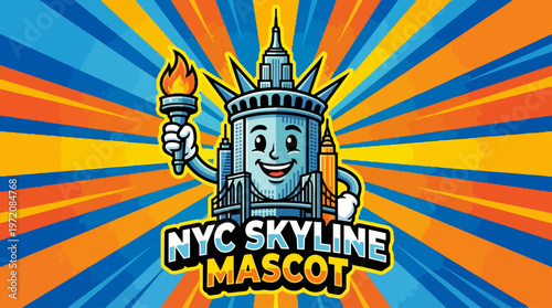 Statue of Liberty NYC Mascot.