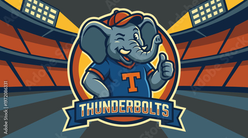 Tennessee Volunteers Elephant Mascot Sports.