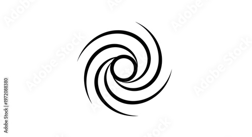Abstract Swirl Vortex Graphic Design