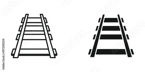 Comparison of standard and filled railway tracks in a diagram format