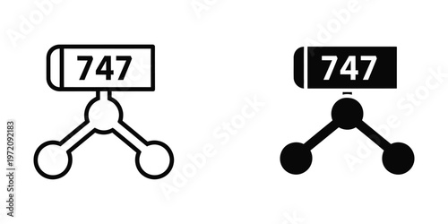 Comparison of network junction symbols with different visual styles for node representation