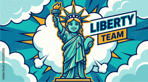 Statue of Liberty Team Logo.