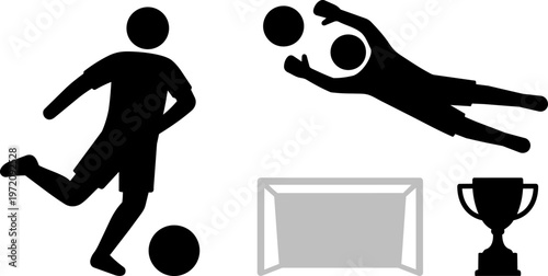 Soccer Player Goal Keeper Trophy.