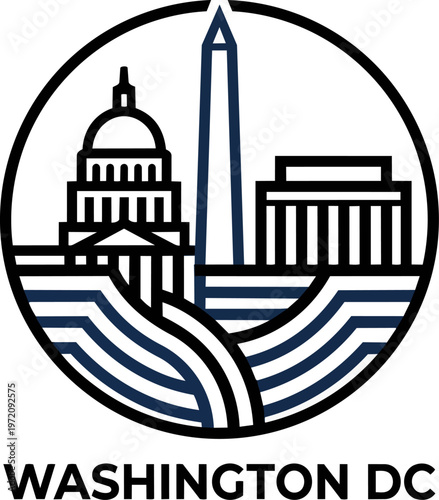 Washington DC city logo icon.