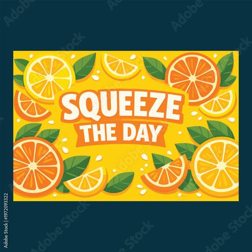 A colorful poster with a motivational phrase