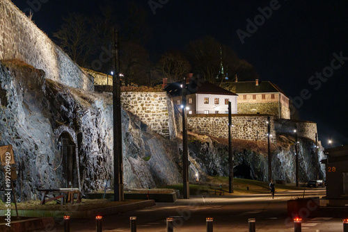 Canvas Print Abends in Oslo, Norwegen