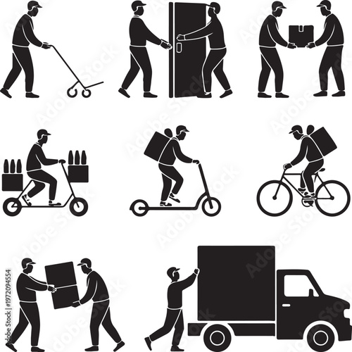 Various methods of delivery and transportation for packages and goods