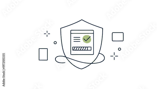 Digital Security Shield - Protecting Online Data and Information.