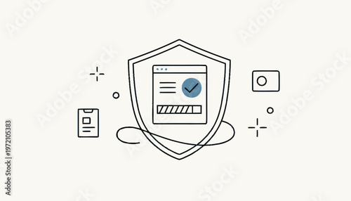Digital Security Shield - Protecting Online Data and Information.