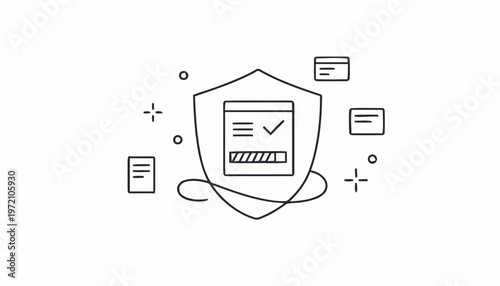 Digital Security Shield - Protecting Data and Information Online.