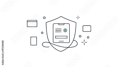 Digital Security Shield - Protecting Data and Information Online.