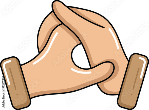 Design Cracking Knuckle Illustration Flat Icon