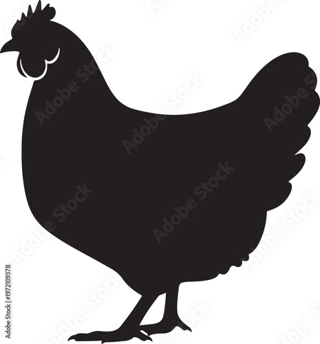 silhouette of a chicken.