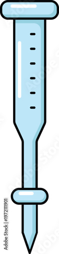 Design Burette Illustration Flat Icon