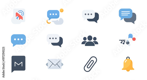 Collection of chat and communication icons 2.