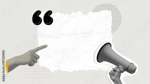 Art Collage copy space to insert text or announcements. 