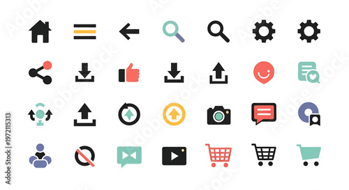 Collection of web interface icons 2.