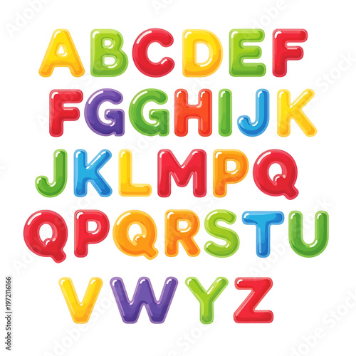 Colorful Alphabet Letters in Plastic 18.