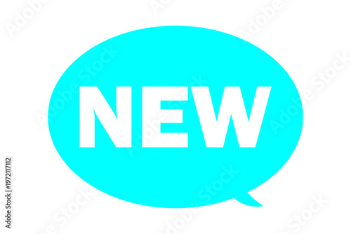 NEW - よく目立つシンプルなロゴマーク「NEW」
