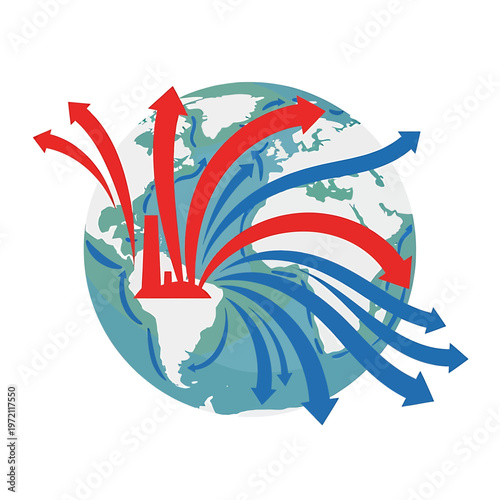 Global Business Finance Arrow Movement.