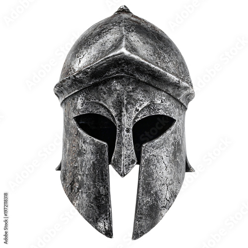 Professional Isolated Spartan Helmet on White Background - Use in Marketing, Branding, Design, Websites