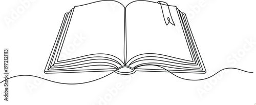 continous line art book minimalist conceptual draw vector, continous line art illustration of open book. Editable stroke vector eps, Stacking Books ONE LINE CONTINOUS Design