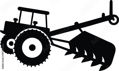 tractor isolated on white background