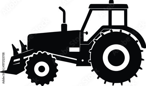 tractor isolated on white background