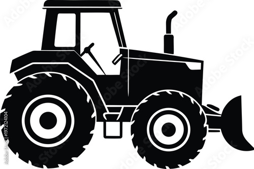 tractor isolated on white background