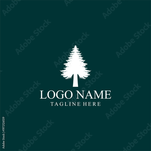 vintage logo design spruce tree,emblem,pine,outdoor,green,vector,pine,cedar,silhouette,evergreen,camp,design,fir,forest,tree,plant,vector,park,symbol