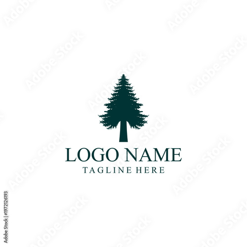 vintage logo design spruce tree,emblem,pine,outdoor,green,vector,pine,cedar,silhouette,evergreen,camp,design,fir,forest,tree,plant,vector,park,symbol