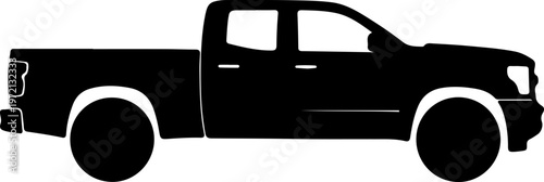 Silhouette of a Pickup Truck A Versatile Vehicle for Work and Adventure