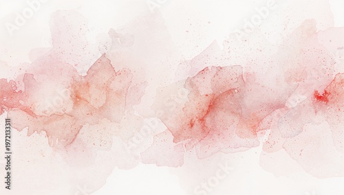 Abstract Red Watercolor Pattern on White Background Artistic Design for Creative Projects