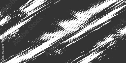 Abstract a captivating high-contrast, black and white image. dynamic brushstrokes with textured effect, capturing the energy of movement and artistic expression.