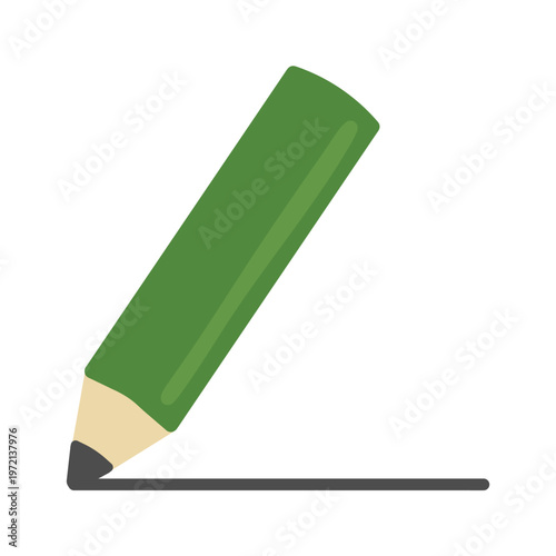 シンプルな鉛筆と線のイラスト