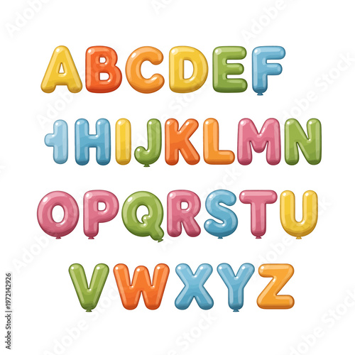 Colorful Alphabet Letters in Plastic 14.
