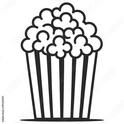 popular cinema snack set with buttery popcorn, soft drink, and sweet treats, movie night enjoyment, casual leisure and fun concept, vibrant top view layout for modern stock imagery.