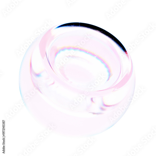 Photography Glossy transparent glass paperweight prism with light refraction